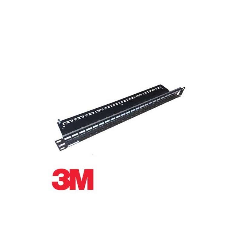 PANEL 19" 24P RJ45 VACIO VOLITION 3M NEG