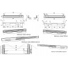 PAR GUIAS FIJAS EXTENSIBLE DE 397 a 680
