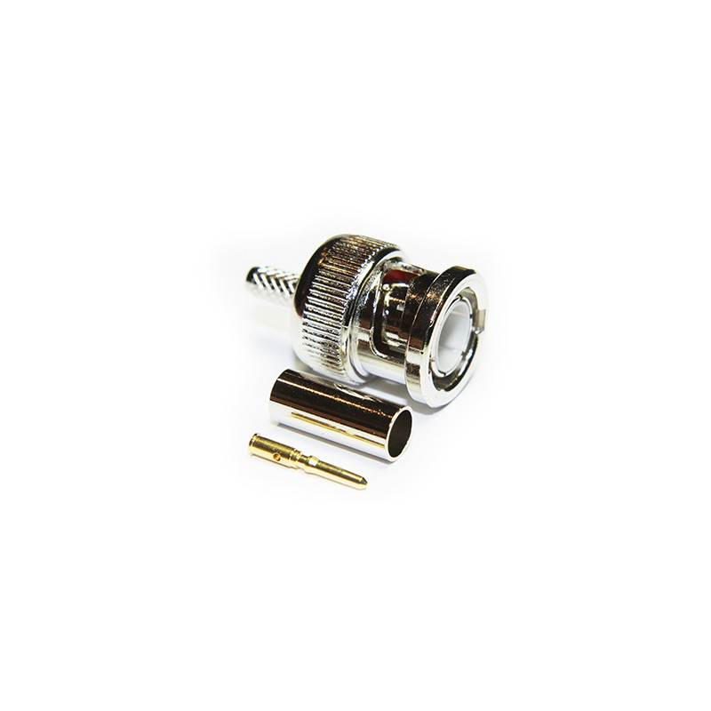 CONECTOR BNC MACHO BT3002 CRIMP RECTO