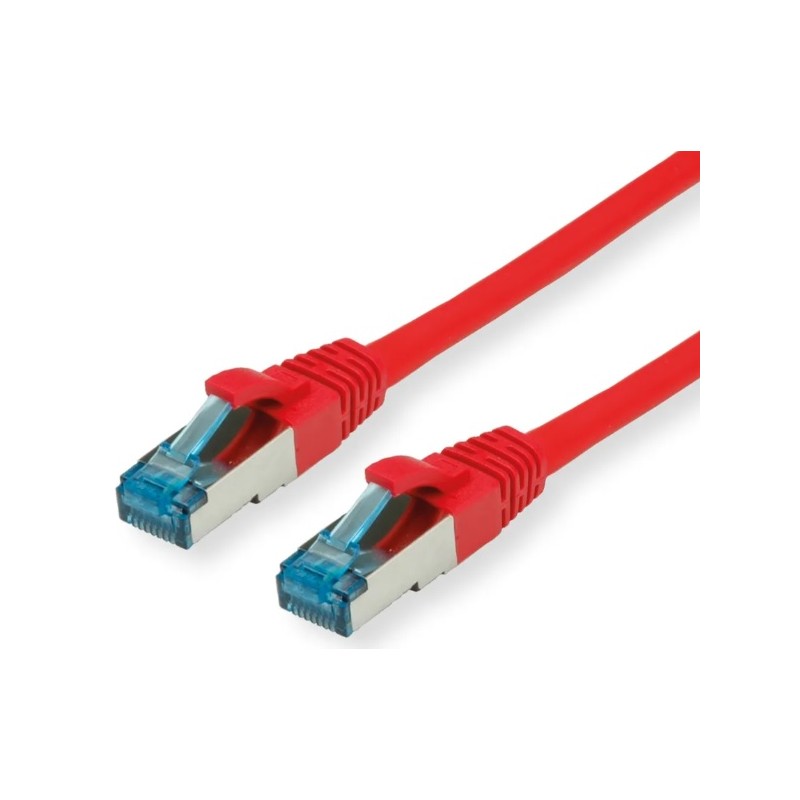 CABLE SFTP CAT6A RJ45 M-M 0,15M ROJO LSZ