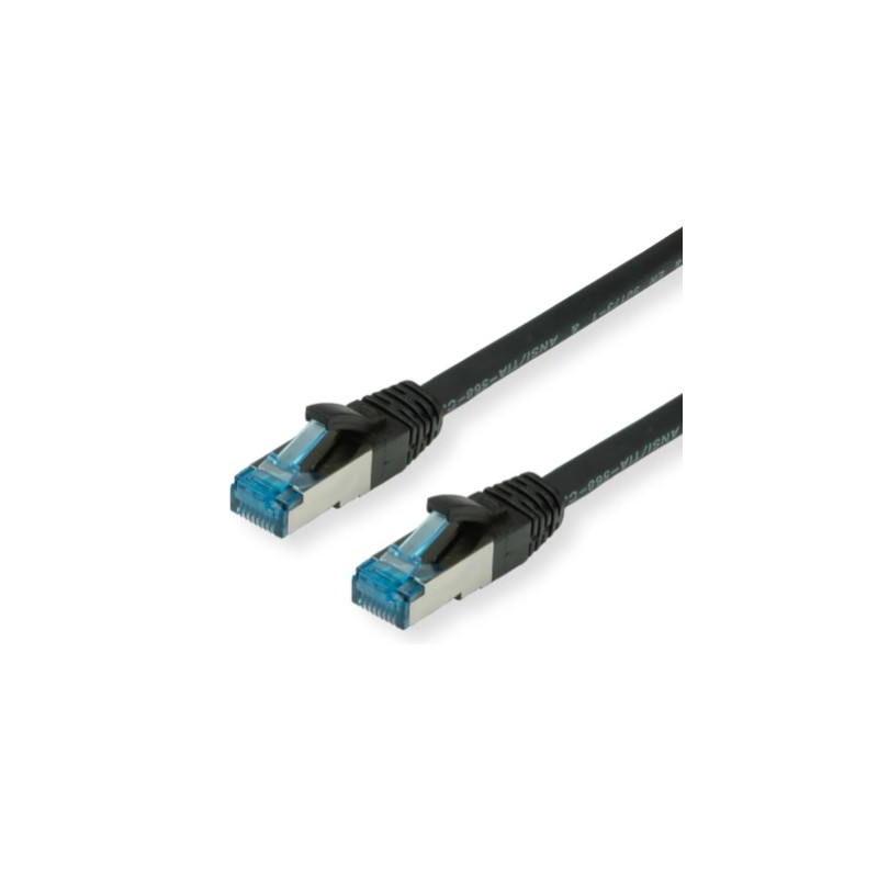 CABLE SFTP CAT6A RJ45 M-M 0,15M NEGRO LS