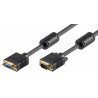 CABLE VGA M-H 25MTS NEGRO CON FERRITAS