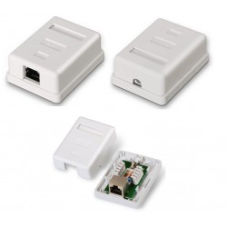 ROSETA SUPERFICIE 1xRJ45 FTP CAT6