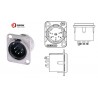 CONECTOR XLR5 MACHO PANEL NIKEL REAN