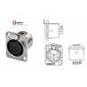 CONECTOR XLR5 HEMBRA PANEL NIKEL REAN