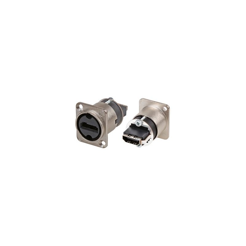 CONECTOR ADAPTADOR HDMI H-H PANEL NIKEL