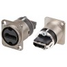 CONECTOR ADAPTADOR HDMI H-H PANEL NIKEL