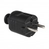 CONECTOR SCHUKO MACHO GOMA NEGRO PCE ECO