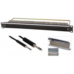 PANEL 19" 1U AUDIO 2X48 BANTAM