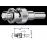 CONECTOR SHV-BNC MACHO RG316 RECTO 0.3Gh