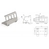 PLACA METALICA 4xRJ45 PARA CARRIL DIN KE