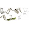 PLACA METALICA 1xRJ45 PARA CARRIL DIN KE