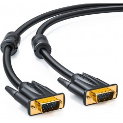 CABLE VGA M-M 1MTS NEGRO CON FERRITAS