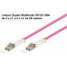 JUMPER DUPLEX OM4 LC-LC 3M (FUCSIA) 2mm