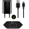 ALIMENTADOR 220V USB 1A+CABLE USB C 1M N