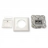 ROSETA EMPOTRAR 2xRJ45 SFTP CAT6A BLAN