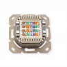 ROSETA EMPOTRAR 2xRJ45 SFTP CAT6A BLAN
