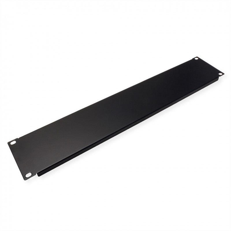 PANEL 19" 2U CIEGO COLOR NEGRO