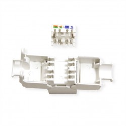 CONECTOR RJ45 HEMBRA UTP CAT6A CON G/POL