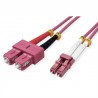 JUMPER DUPLEX OM4 SC-LC 2M (FUCSIA) 3mm
