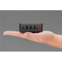 ALIMENTADOR MULTICARGADOR 4xUSB+C 8A