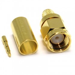 CONECTOR SMA MACHO RG58 LMR195 M PURO