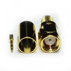 CONECTOR SMA MACHO RG223 RG59 CRIMPAR