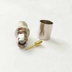 CONECTOR SMA MACHO LMR400 RG8 CRIMPAR