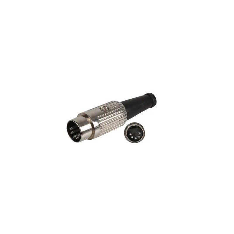 CONECTOR DIN 5 PINES MACHO SOLDAR 180º