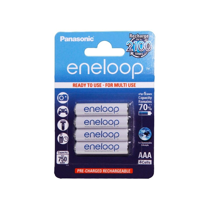 PILA HR03 RECARGABLE AAA R750mAh ENELOOP