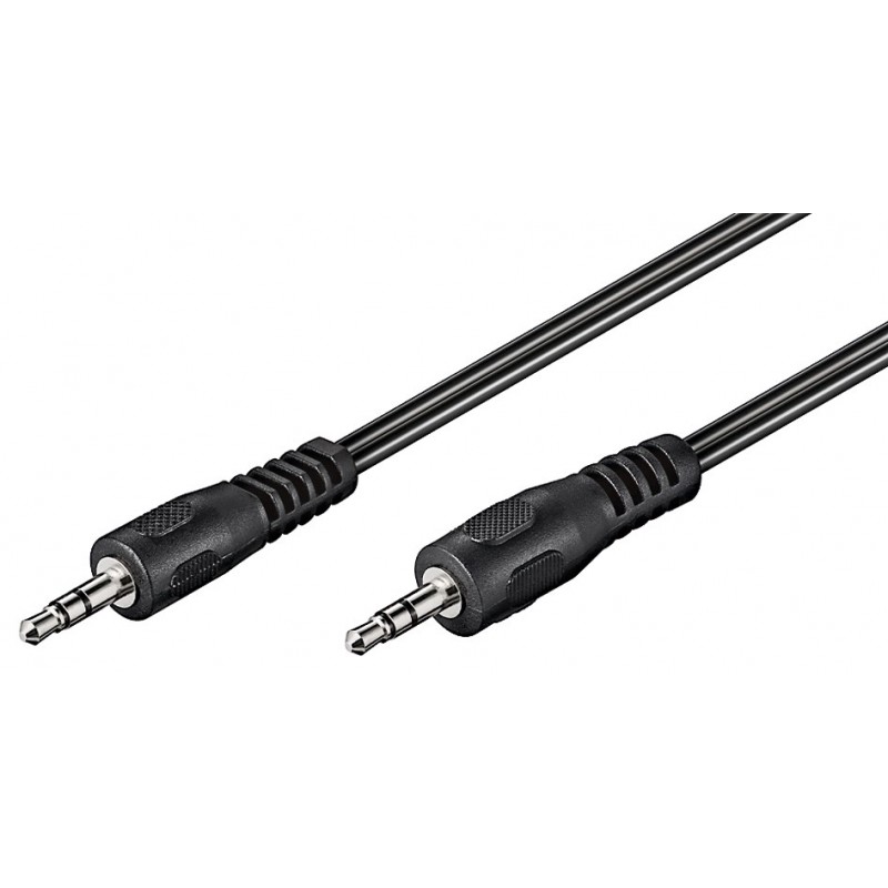 CABLE MINIJACK ST M-M 1,5M NEGRO PARALEL