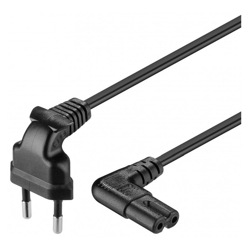 CABLE ALIMENTACION RED-FORMA 8 0,5M CODO