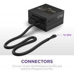 CABLE ADAPTADOR 12VHPWR - 12+4 Pines 16p