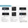 EXTENSOR VGA+USB POR UTP RJ45 hasta 300m