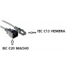 CABLE ALIMENTACION C13 H-C20 M 1,2M NEGR