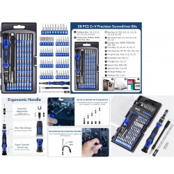 JUEGO DESTORNILLADOR PRECISION 62 PUNTAS