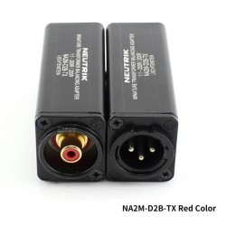 ADAPTADOR IMPEDANCIA XLR3 M-1xRCA H ROJO