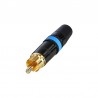 CONECTOR RCA MACHO NEGRO A/AZUL REAN