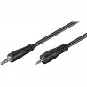 CABLE MINIJACK 2,5mm M-3,5mm M 2MTS