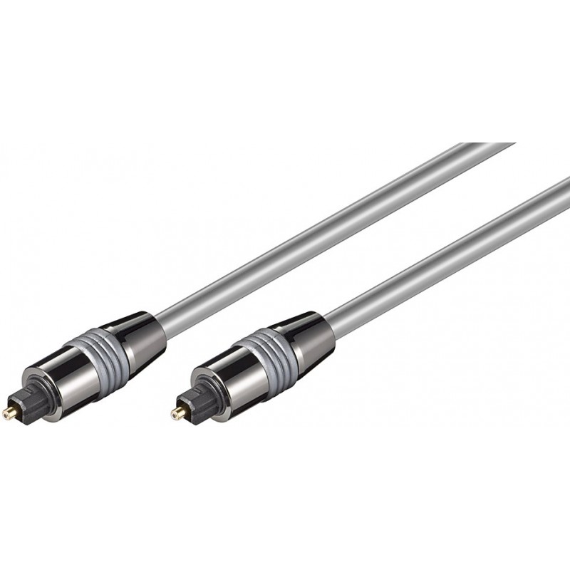 CABLE AUDIO TOSLINK M-M 3MTS GRIS HQ