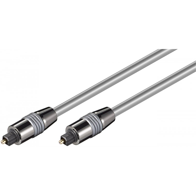 CABLE AUDIO TOSLINK M-M 10MTS GRIS HQ