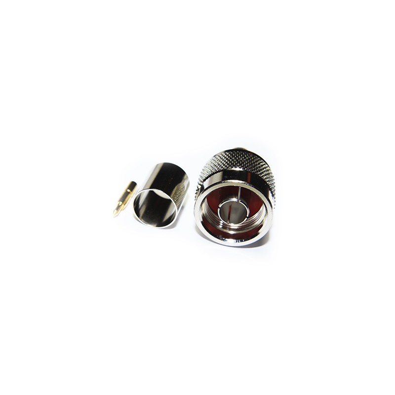 CONECTOR N MACHO RG214 CRIMPAR COAX