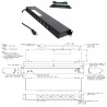 REGLETA 19" 8 TOMAS USA CON INTERRUPTOR