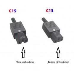CONECTOR ALIMENTACION C15 HEMBRA RECTO