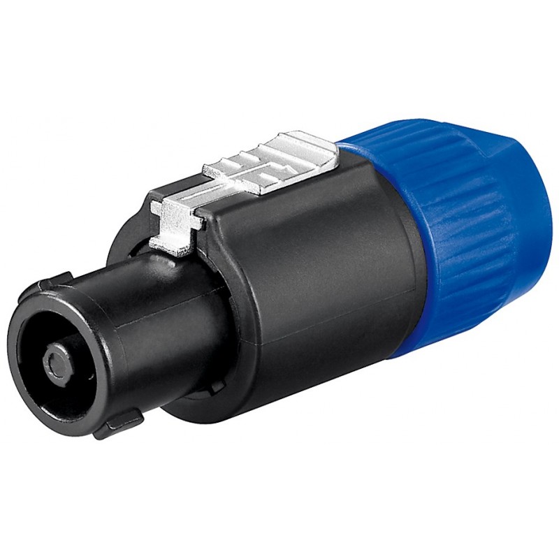 SPEAKON HEMBRA AEREO 4 POLOS NEGRO G/C