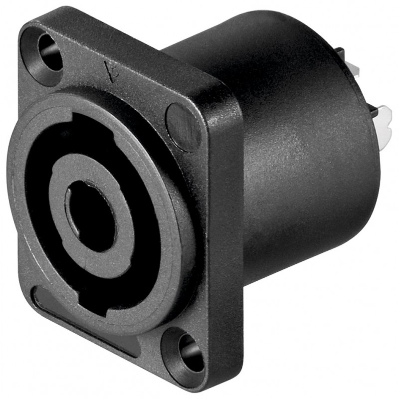 SPEAKON MACHO PANEL 4 POLOS NEGRO