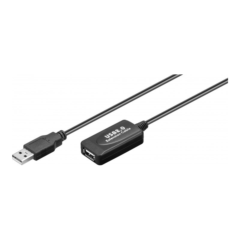 CABLE USB A 2.0 M-H AMPLIFICADO 10MTS CA