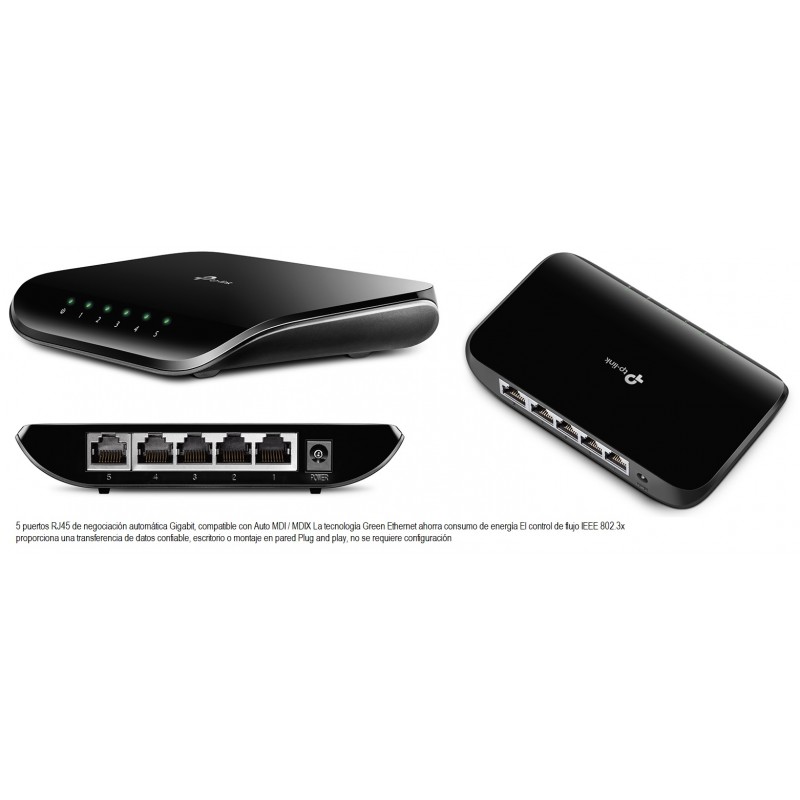 SWITCH 5 PUERTOS FASTGIGABIT 10/100/1000