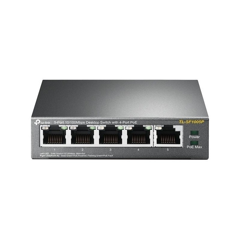 SWITCH POE 4 PUERTOS + 1 PUERTOS UPLINK