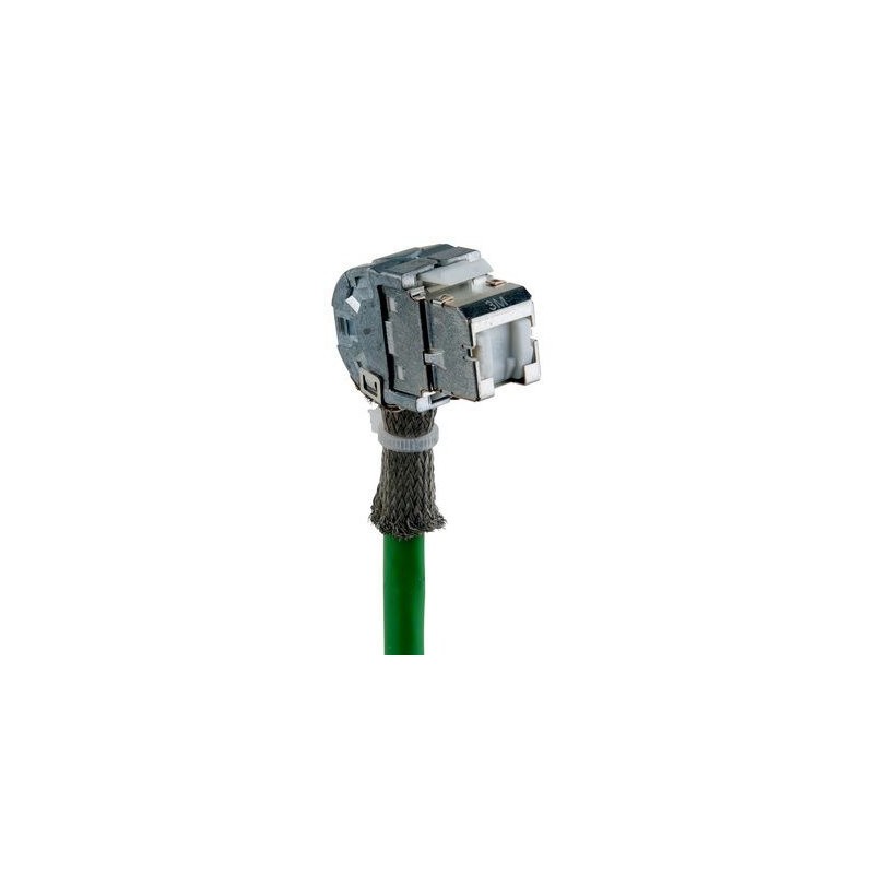 CONECTOR RJ45 HEMBRA SFTP CAT6A CODO